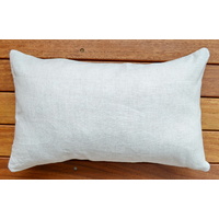 Pure Linen  18" White Euro Pillow Cushion Cover Throw pillow Decorative pillow